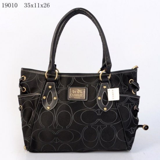 Coach Waverly In Monogram Large Black Totes DNA Coach Waverly In Monogram Large Black Totes DNA